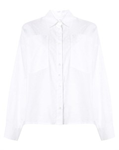 Attico жаккардовая рубашка с узором 40 белый Attico