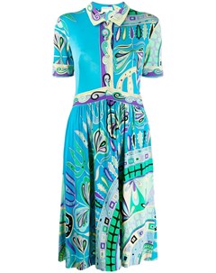 Emilio pucci pre owned платье рубашка миди 36 синий Emilio pucci pre-owned