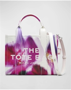 Маленькая кожаная большая сумка The Future с цветочным принтом, цвет White Multi Marc jacobs
