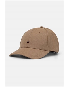 Хлопковая кепка с козырьком, бежевый Tommy hilfiger