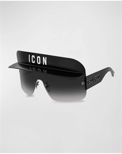 Мужские солнцезащитные очки Icon Visor Top Bar Mask, цвет Black Dsquared2