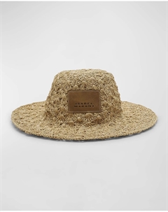Панама из рафии Tulum Shell, цвет Natural Isabel marant