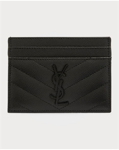 Стеганая визитница YSL Monogram Grain de Poudre Saint laurent