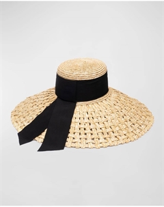 Шляпа от солнца Mirabel из натуральной соломы с широкими полями Eugenia kim