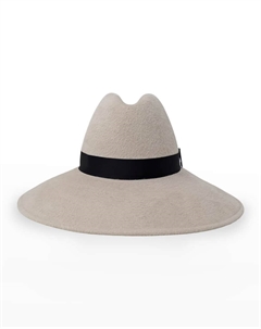 Фетровая шляпа с широкими полями из фетра ручной работы Requiem Gigi burris