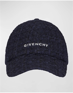 Бейсбольная кепка из букле из шерсти, цвет 401 Dark Blue Givenchy
