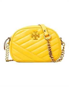 Сумка через плечо Kira из овчины маленького размера для женщин лимонно-желтого цвета Tory burch