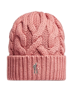 Шапка в рубчик с вышитым логотипом Grenoble Moncler