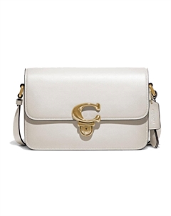 Сумка-трансформер Studio Glove Tanning, сумка через плечо, большого размера, женская, белая Coach