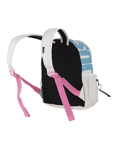 Детский рюкзак из ткани серо-белый, с мультяшным принтом Nike