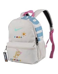 Детский рюкзак из ткани серо-белый с узором звезд Nike