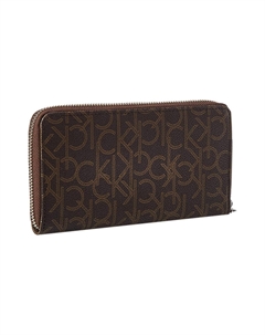 Кожаный клатч-кошелёк мужской коричневый, стиль Bag+Box Calvin klein