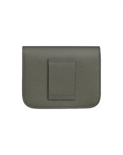 Констанс Слим Клатч Кошелек из Кожи Эпсом Женский 0L Грисмейер Дождевое Облако Серый HERMES Hermès