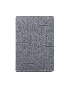 Кожаный кардхолдер мужской тёмно-серый Dior