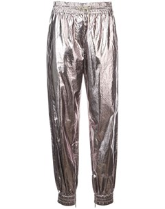 Jason wu структурные брюки с эффектом металлик серебристый Jason wu