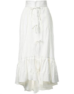 Irene асимметричная юбка миди 34 белый Irene