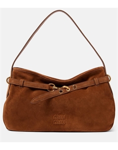 Средняя плечевая сумка Aventure из замши, Rovere Miu miu