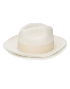 Шляпа с бантом, белый Borsalino