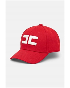 Хлопковая кепка с козырьком, красный Elisabetta franchi