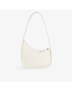 Кожаная сумка через плечо Half Moon, слоновая кость The row