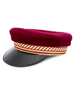 Manokhi шляпа в стиле милитари 59 красный Manokhi