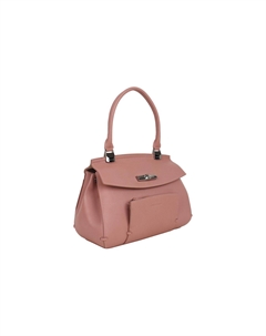 Сумка женская из натуральной кожи розовая Longchamp