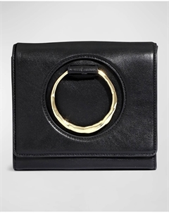 Кожаная сумка-трансформер через плечо The Hunter, черный Alexis bittar