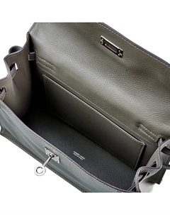 Kelly Danse Evercolor Calfskin Одноплечевая Кроссбоди Клатч Женская 0L Grismeyer Дождевое Облако Серый HERMES Hermès