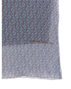 Шелковый шарф, синий Ermanno scervino