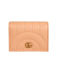 Кожаный кардхолдер Marmont женский персиковый Gucci