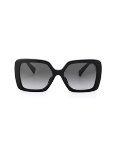 Солнцезащитные очки с логотипом на дужках и увеличенной оправой Miu miu