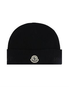 Черная шапка Moncler