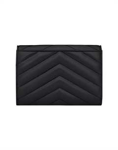 CASSANDRE Кожаный Кардхолдер, Кошелек Трубы Мужской Черный Saint laurent