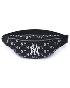 Полиэстеровая сумка-комбо через плечо на поясную сумку с застёжкой-молнией унисекс чёрная, бесплатный чехол для хранения Mlb