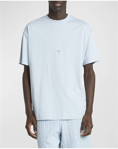 Мужская маленькая футболка с логотипом 4G, цвет Sky Blue Givenchy