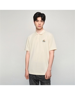 Футболка поло мужская, охлаждающая антибактериальная антиклещевая светло-абрикосовая 8C Hla