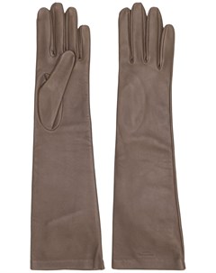 Rochas перчатки длины миди 7 5 серый Rochas