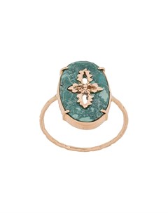 Pascale monvoisin кольцо sunday turquoise из розового золота с бирюзой 52 золотистый Pascale monvoisin