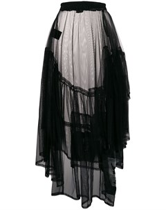 Barbara bologna расклешенная юбка асимметричного кроя m черный Barbara bologna