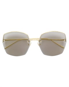 Boucheron eyewear солнцезащитные очки в квадратной оправе 60 металлик Boucheron eyewear