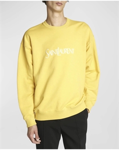 Мужской свитшот с вышитым логотипом, цвет Light Gold Saint laurent