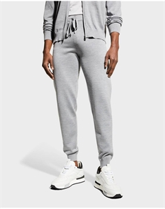 Мужские брюки-джоггеры из смесовой шерсти, цвет Grey Corneliani