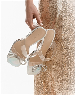 Женские мюли на прозрачном каблуке Mascotte