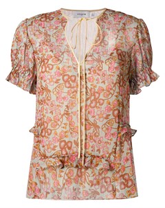 Блузка с цветочным принтом Coach