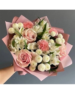 Букет бело-розовый Dari цветы
