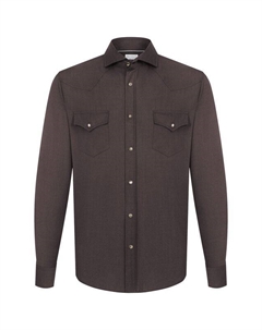 Шерстяная рубашка Brunello cucinelli