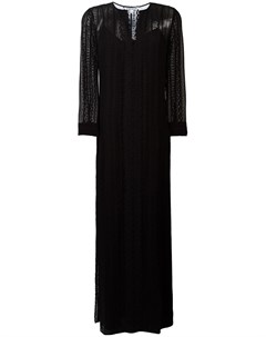 Elizabeth and james длинное платье с кружевными вставками 4 черный Elizabeth and james