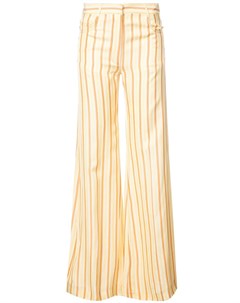 Sonia rykiel удлиненные брюки в полоску 36 желтый Sonia rykiel