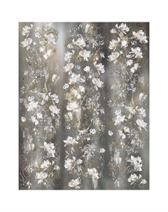 Панно Crush Motion 63469 Винил на флизелине (2,1*2,7) Серый, Цветы Marburg