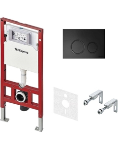 Инсталляция Spring S955104 для унитаза с Черной матовой клавишей смыва Tece